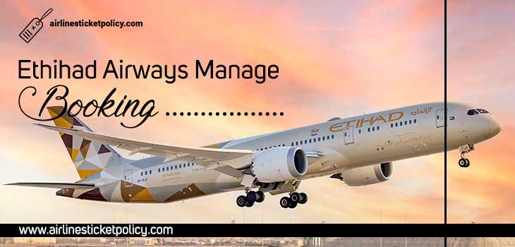 Etihad Airways Manage Booking